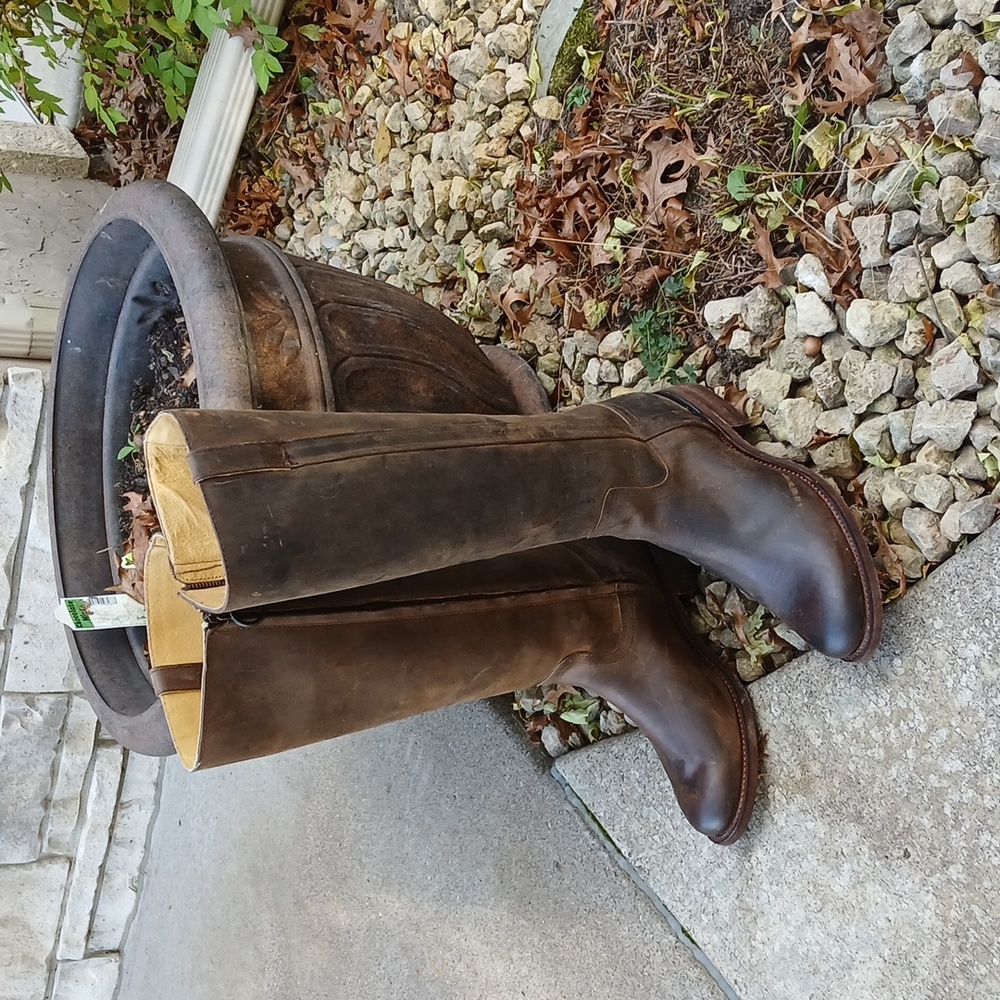 Justin Boots Brown Heeled Boots
